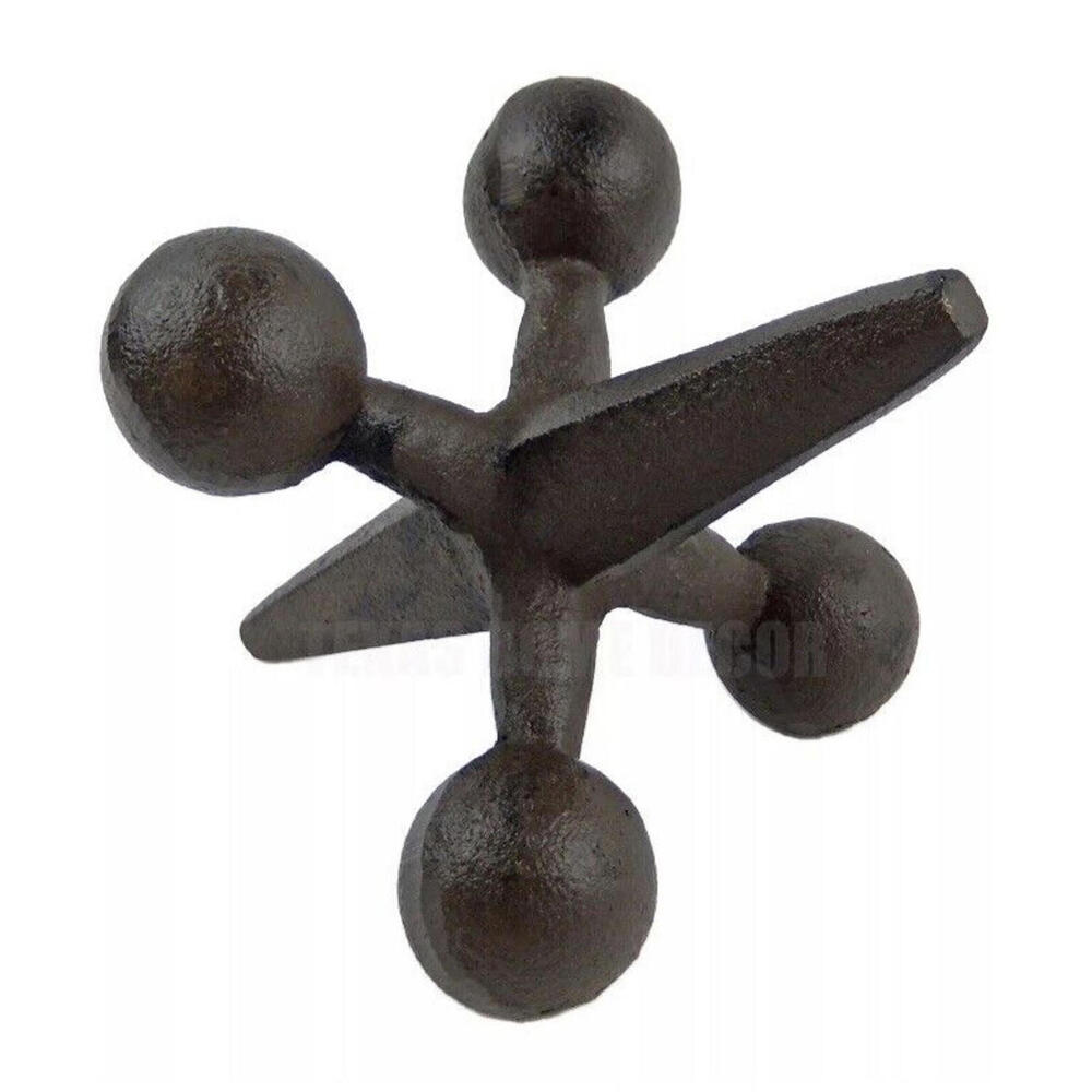 Cast Iron Jack Bookend Heavy Duty Doorstop Paperweight Antique Style 6"